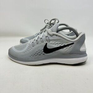 Nike Flex 2017 RN Womens Size 9.5 Gray Black Athletic Running Shoes Sneakers
